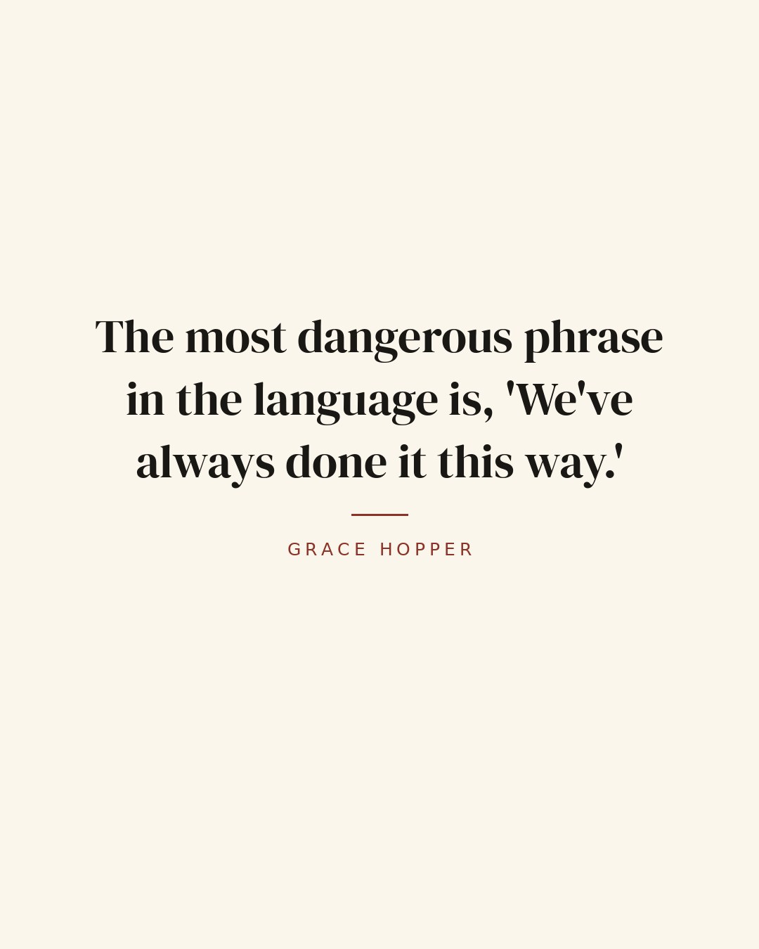 Grace Hopper Programming Grace Hopper Quotes — 1 Best Lines by Grace Hopper | QuotePlace