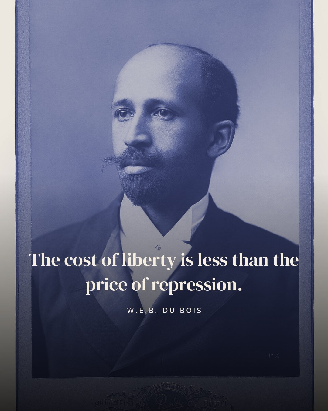 The cost of liberty is less than the price of repression. — W.E.B. Du Bois