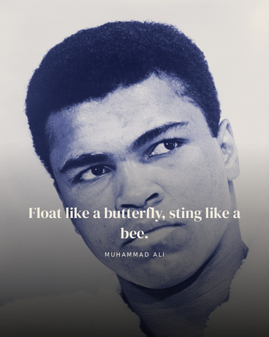 Float like a butterfly, sting like a bee. — Muhammad Ali