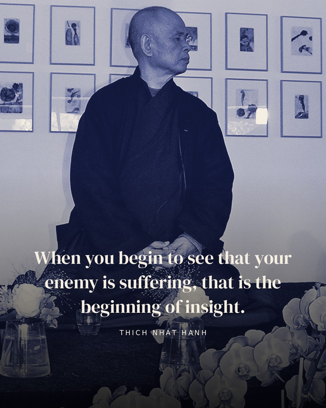 When you begin to see that your enemy is suffering, that is the beginning of insight. — Thich Nhat Hanh